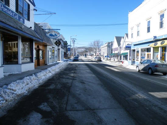 The lonely streets of Bar Harbor